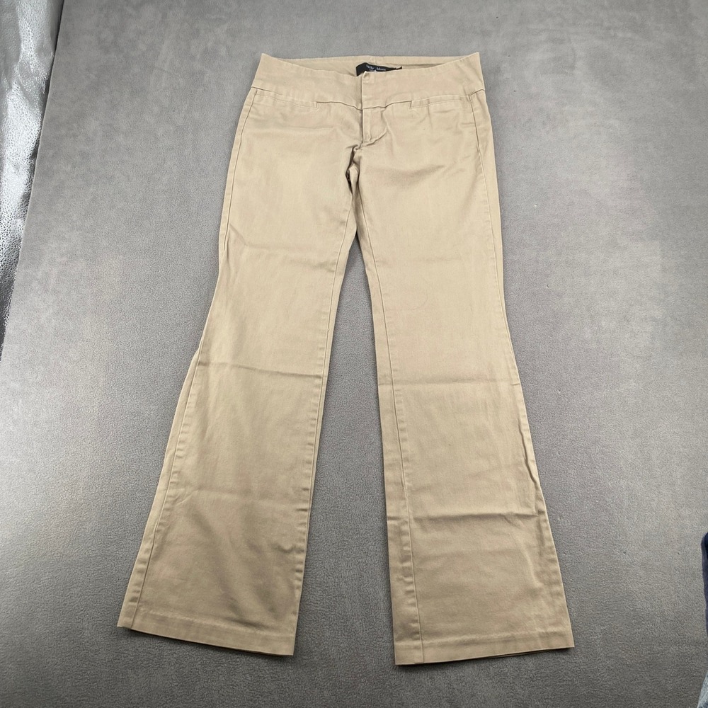 Billy Blues Khaki Tan Flare Leg Low Rise Dress Pants‎ Trousers Size 8